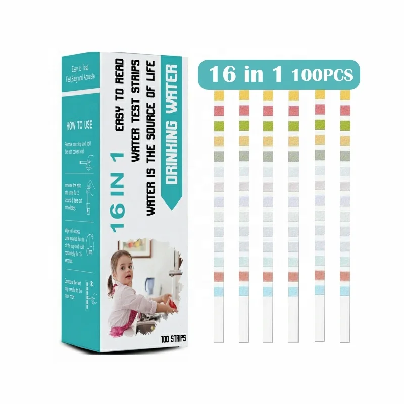Тест-полоска 16 в 1 для проверки качества воды в аквариуме