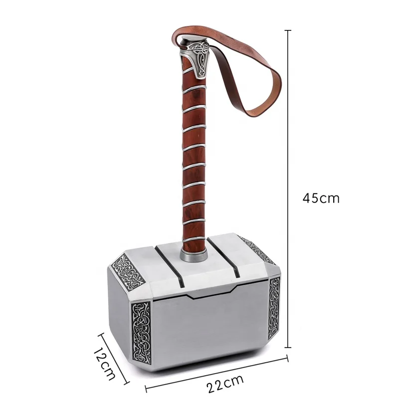 Металлический молоток Marvel Prop Mjolnir Thor с основой
