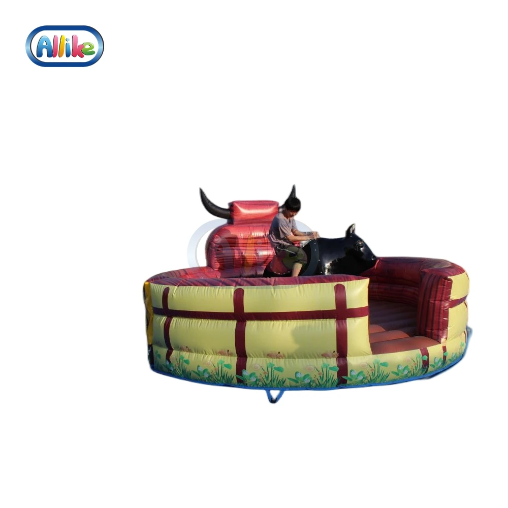 Inflatable Castle  Interactive Sports Games Inflatable Mechanical Rodeo Bull Corral Games Inflatable Mechanical Bulls