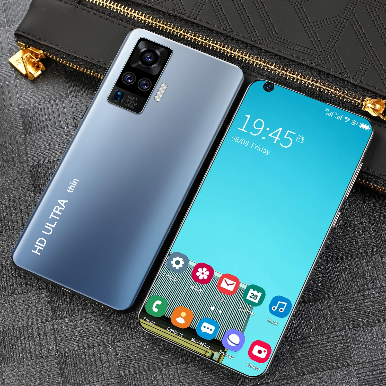 2021 Новая мода X60 Pro 7 2 дюймов MTK6799 Android10.0 смартфонов 12GB + 512GB 5G мобильные телефоны 5600 мАч Power Bank мобильный
