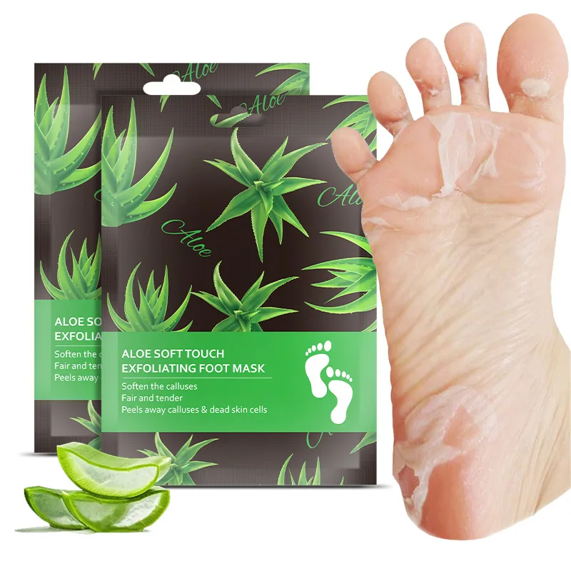 Private Label Lavender Exfoliation Peeling Foot Mask For Foot Skin Care Remove Dead Skin Feet Mask Foot Peel Mask Socks