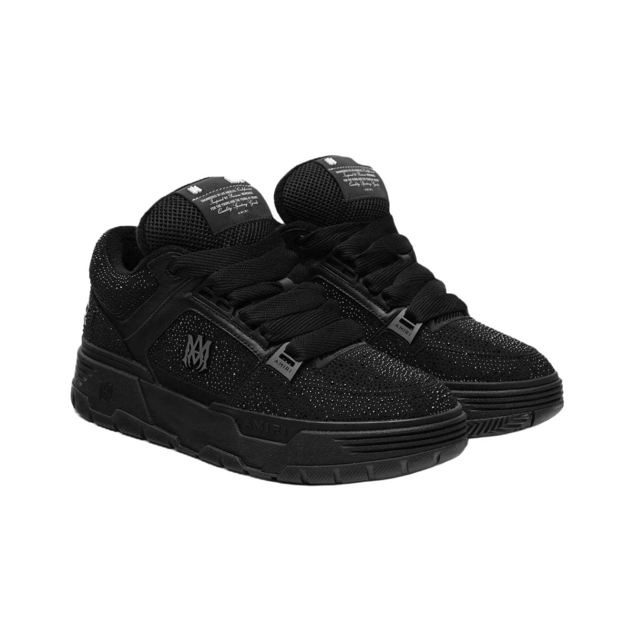 Black thick-soled individuality man women crystal casual height increasing bread lovers sport leather old daddy shoes