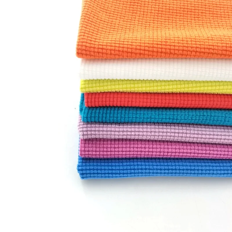 Free Sample Various Colors Checked Jacquard Polar Fleece Plaid Outdoor Sports Fabric For Jacket