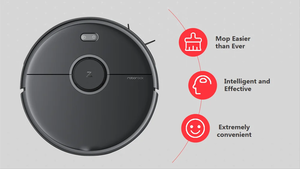 
Global Version Original Roborock S5 Max Robot Vacuum Cleaner Black 
