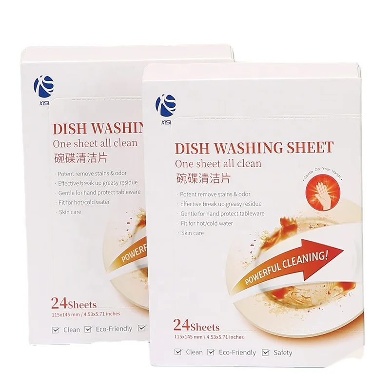 Hot Sale Tableware Detergent Dishwasher Detergent Tablets Sheets With Lemon Fragrance