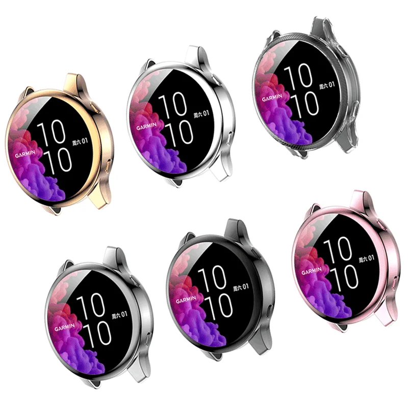 Qiman Protective Case Cover for Garmin Venu Smart Watch Soft Protector Shell Case for Garmin Venu