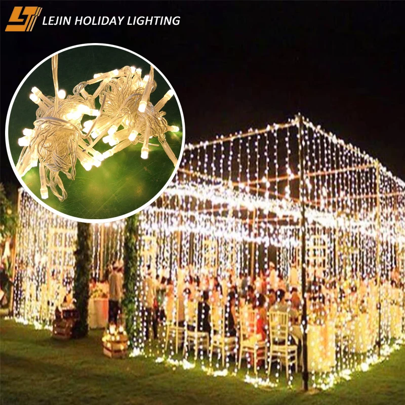 Цветная сказочная световая гирлянда, занавеска на стену, светодиодная световая занавеска