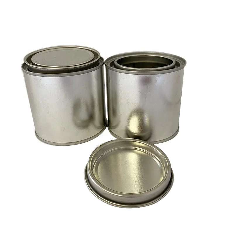 High Quality 0.1L Round Metal Tin Can With Lever Lid For Paint Packaging Or Other