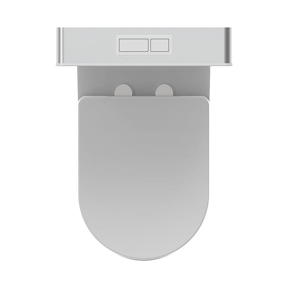 Newest Design European Standard Dual Flush Cistern Pneumatic Bathroom Toilet Water Tank Modern Style Toilet Glass Cistern