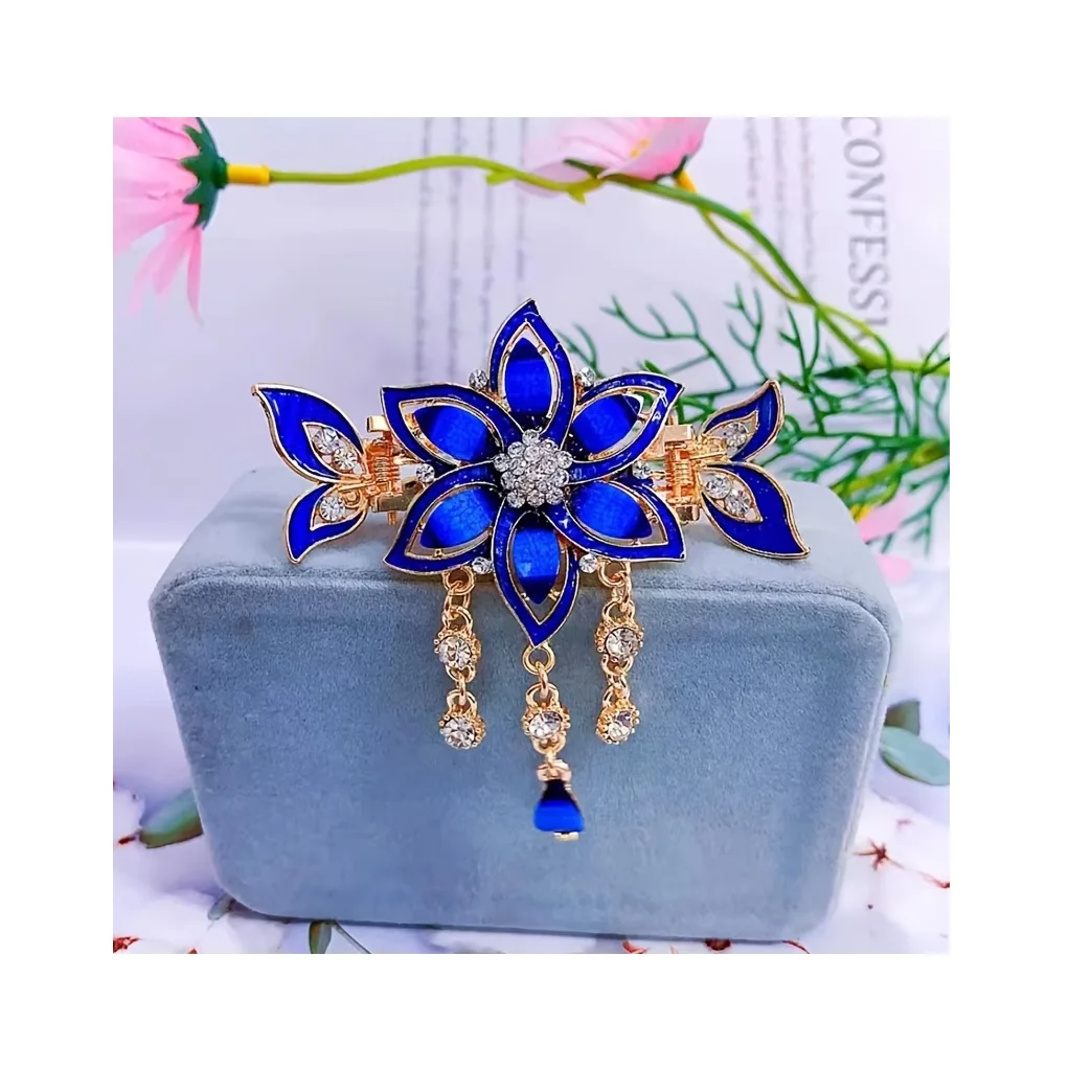 Pendant Flower Hair Clip Tassel Style Hair Clip Flower Shark Student Hair Clip
