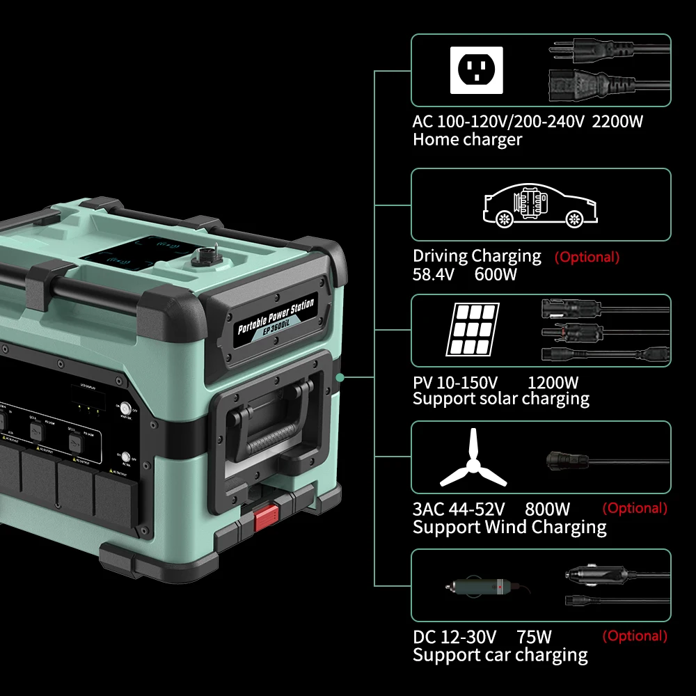 Multi Function 10000w portable power station off grid solar energy system solar generator 10000 watt
