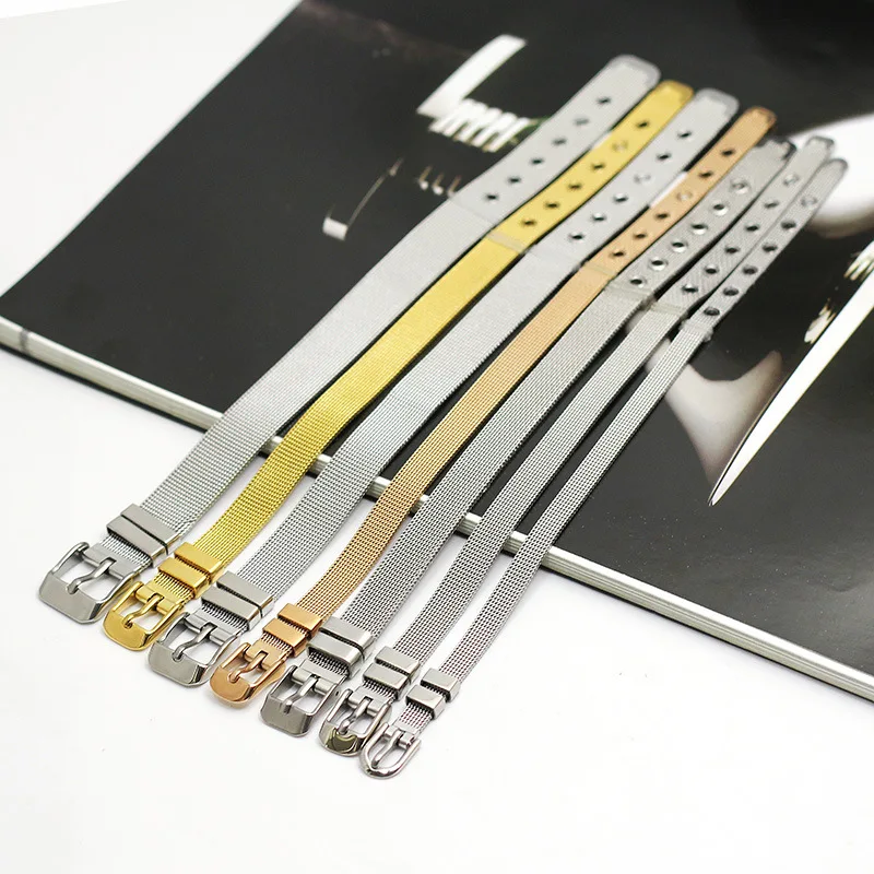 
DIY Adjustable Stainless Steel Charms Bracelet Jewelry 