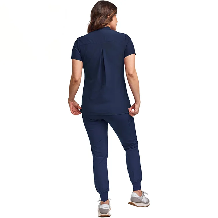 2024 Wholesale Fashionable Women Scrub Tops Jogging Legs Nursing Work Medical Surgical Uniform