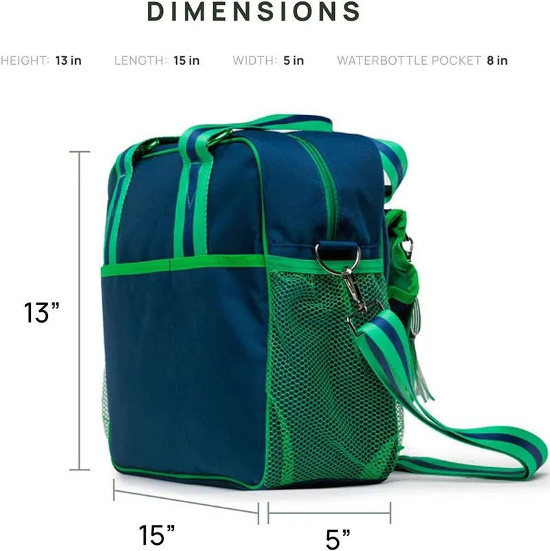 Custom Logo Tote Pickleball Bag With Adjustable Shoulder Strap Waterproof Racket Crossbody Bag Fitness Sport Paddle Racquet Bags