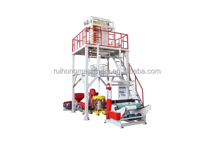 Прочный с использованием 1,2 метра ABA совместная экструзия HDPE/LDPE / PE машина для выдувания пластиковой пленки цена