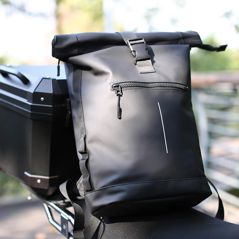 Waterproof Rolltop Rucksack Laptop Backpack Leisure Bag College Day Pack Knapsack Custom Made School Backpack