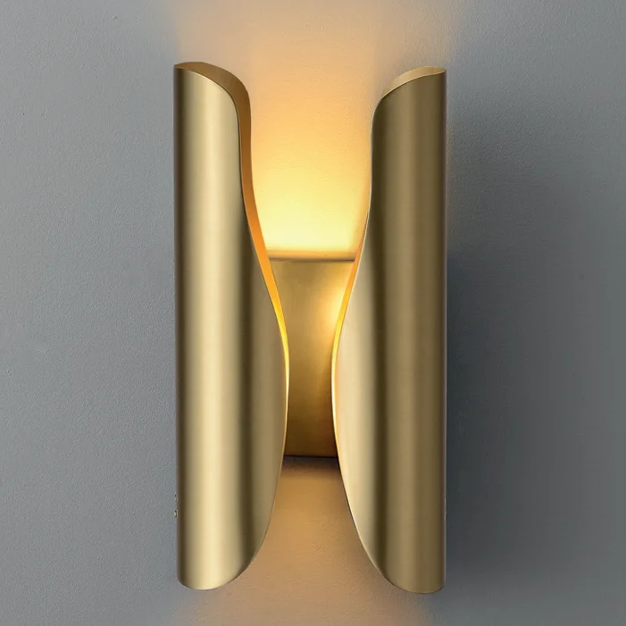 Corridor Copper E12 Wall Light Living Room Bedroom Background Wall Sconce Gold Wall Lamp