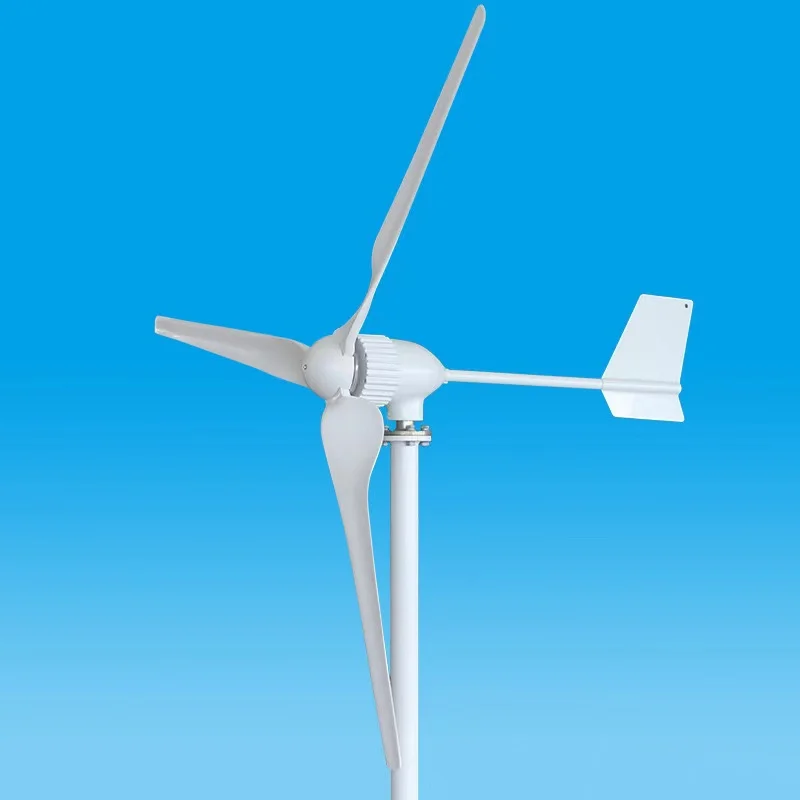 Hybrid Solar Wind System  3kw Wind Generator horizontal  Axis Windmill For Home Use With MPPT Controller