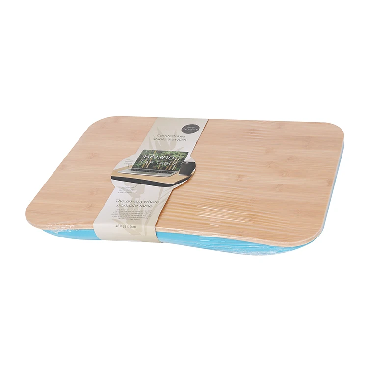 Competitive Price  Laptop Lap stand Table Portable Bamboo Laptop Desk With Knee Pad Mobile Table