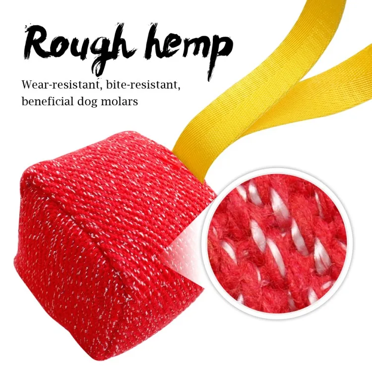 Dog Training  Ball Toy Large Dogs Bite Training Tugs Pillow Nylon Rope Handle Pet Chewing Ball Toys for K9 Agility Equipment