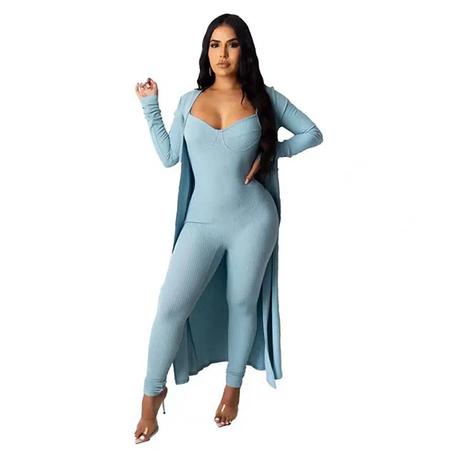 2022 New Style Europe And American Disposition Mid Waist Long Pants Elegant Jumpsuit Sexy Women Clothes Two-pieces Sets Hot Sale