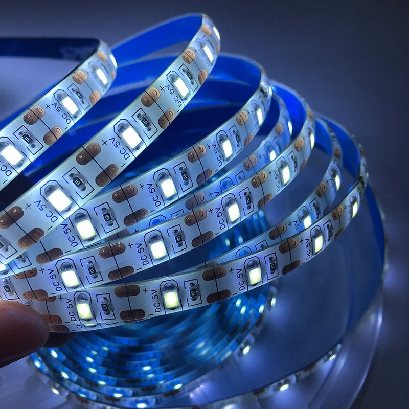 custom usb 3v 5v 3528 2835 aa a battery powered pir motion sensor flexible led strip