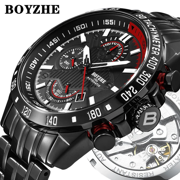 2023 OEM Business custom logo  luxury brand sport watch wrist men watch mechanical cheap automatic watches