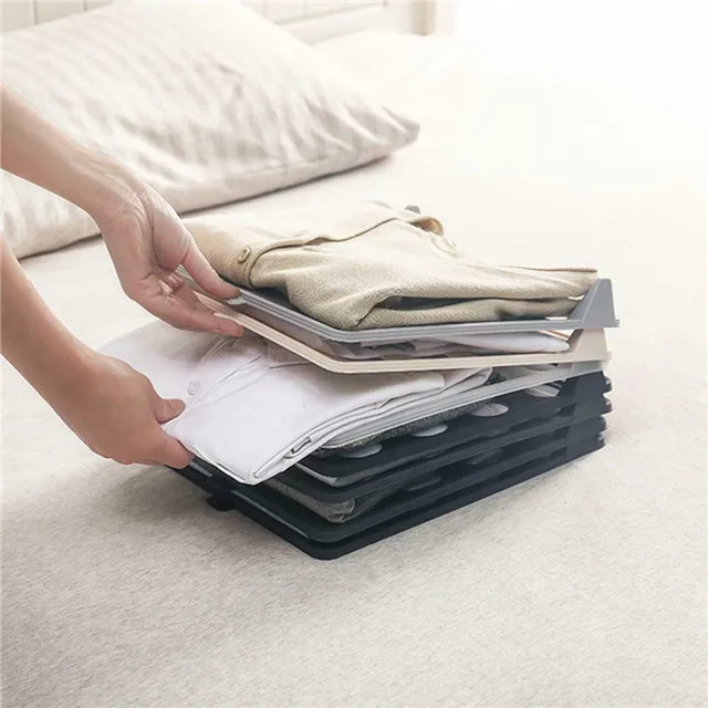 Portable Anti-Wrinkle Storage Racks T Shirt Clothes Folding Board
