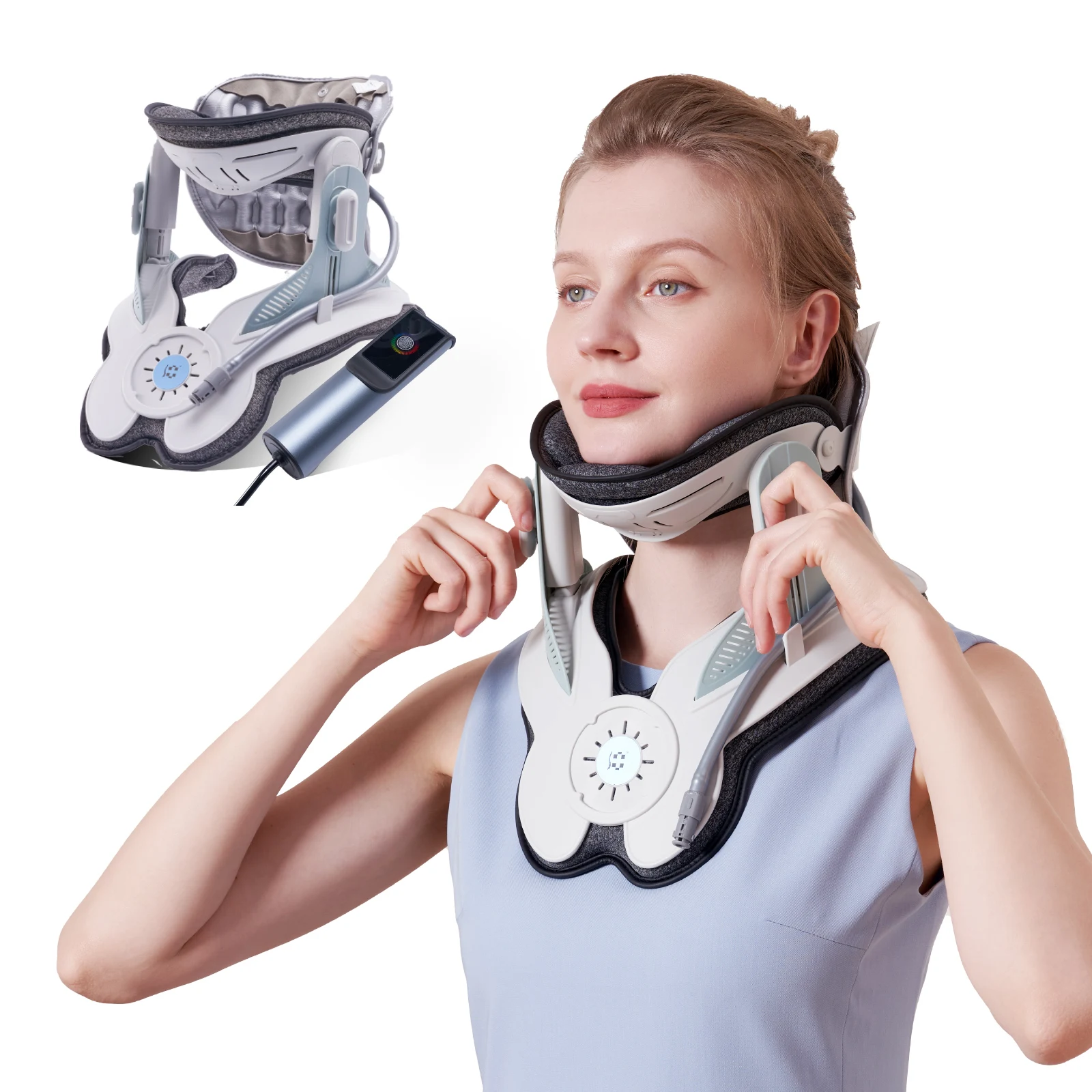 Unique Health Care Product ISO 13485 Certified Wholesale Inflatable Neck Cervical Pain Relief Collar for Neck Traction