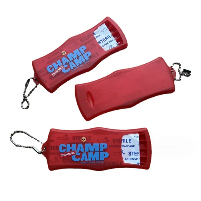 Cheap Custom Logo Band Aid box with keychain bandage box plastic cute band aid box for promotional gift