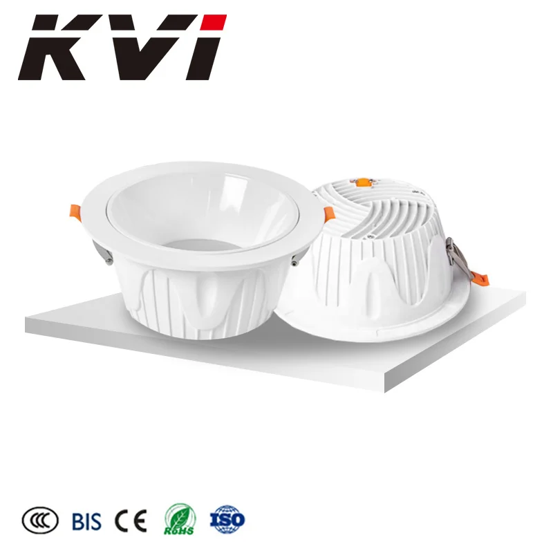 Trimless Antiglare Recessed Ceiling Lights High Power 8 Inch Dimmable LED Downlight