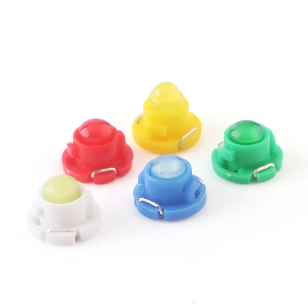 Super Bright T4.7 Car LED COB 1 SMD Dashboard Winding Bulbs 12V Warning Indicator Interior Light Neo Wedge