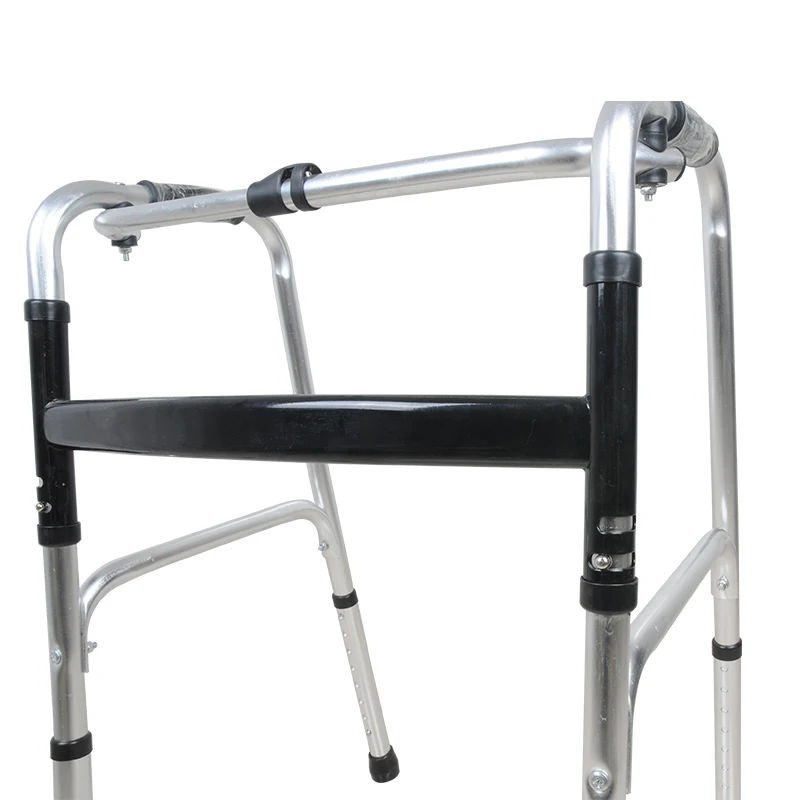 Adjustable Aluminum Old Man Walker Frame Disabled Adult Use Foldable Walking Zimmer Frame