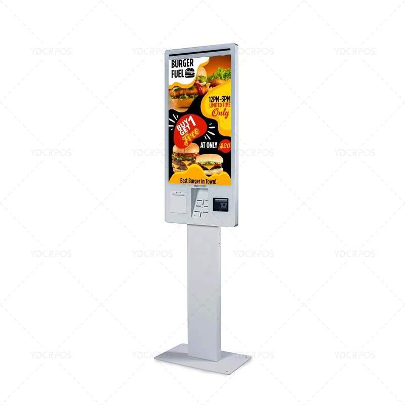 32 Inch Fast Food Self-Service Ordering Kiosk Auotmaic Pos Payment NFC Kiosk for  KFC/Burger King