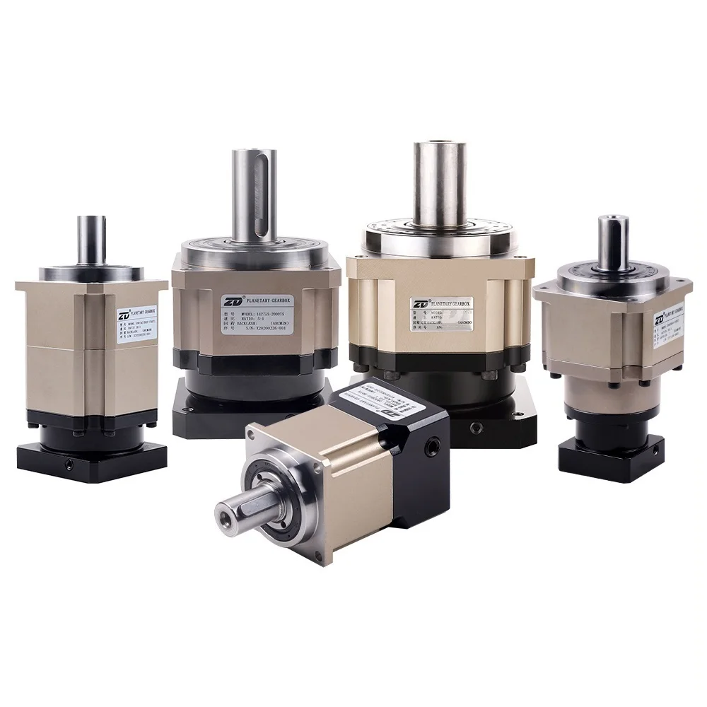 High Precision Low Backlash Spur Helical Gear Planetary Reducer Gearbox For Servo Motor Steeping Motor