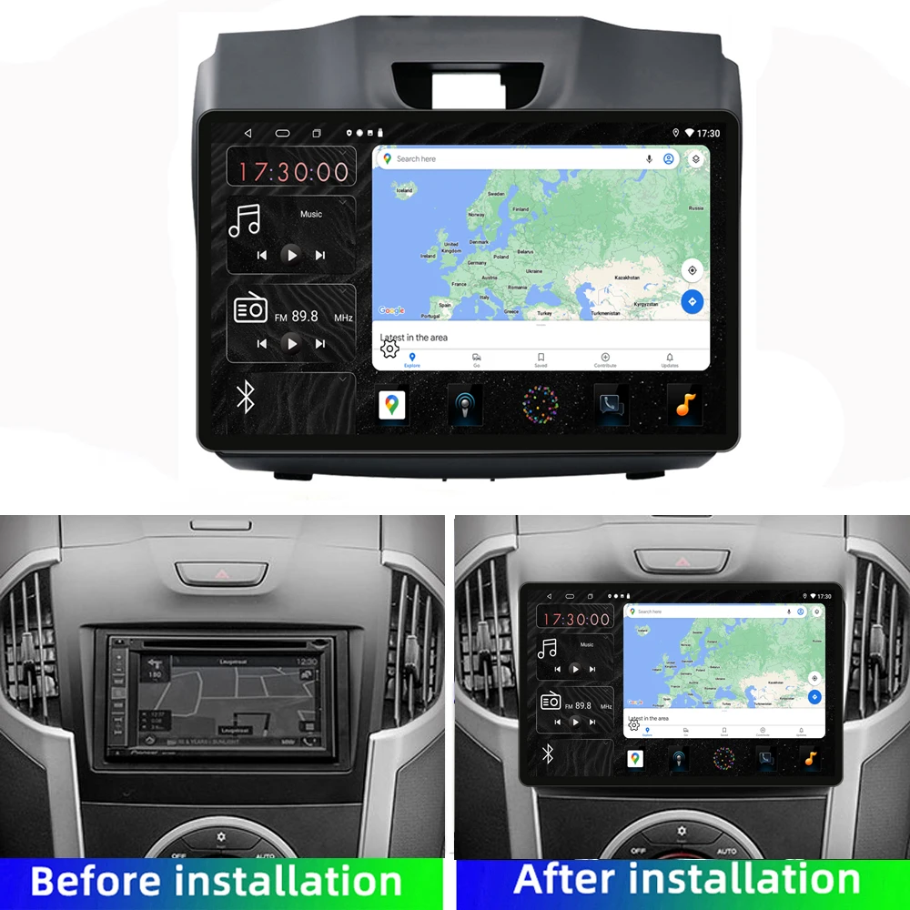 13.3 inch HD multimedia For Holden Colorado Isuzu D-Max Car Radio Player Android GPS Navigation Carplay 4G Video