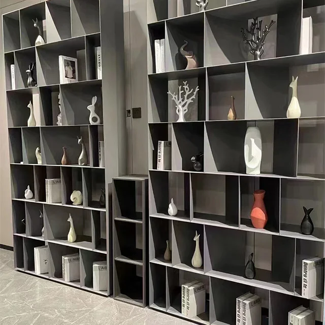 Living room stainless steel display cabinet corner drop furniture and objects display cabinet