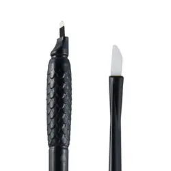Wholesale Manual Hand Holder 14U Tool Eyebrow Shading Disposable Microblading Pen With Pigment Brush