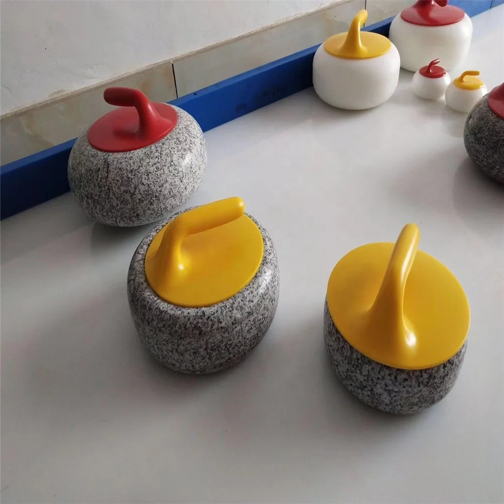 Portable Curling Synthetic Ice Rink With Curling Stones