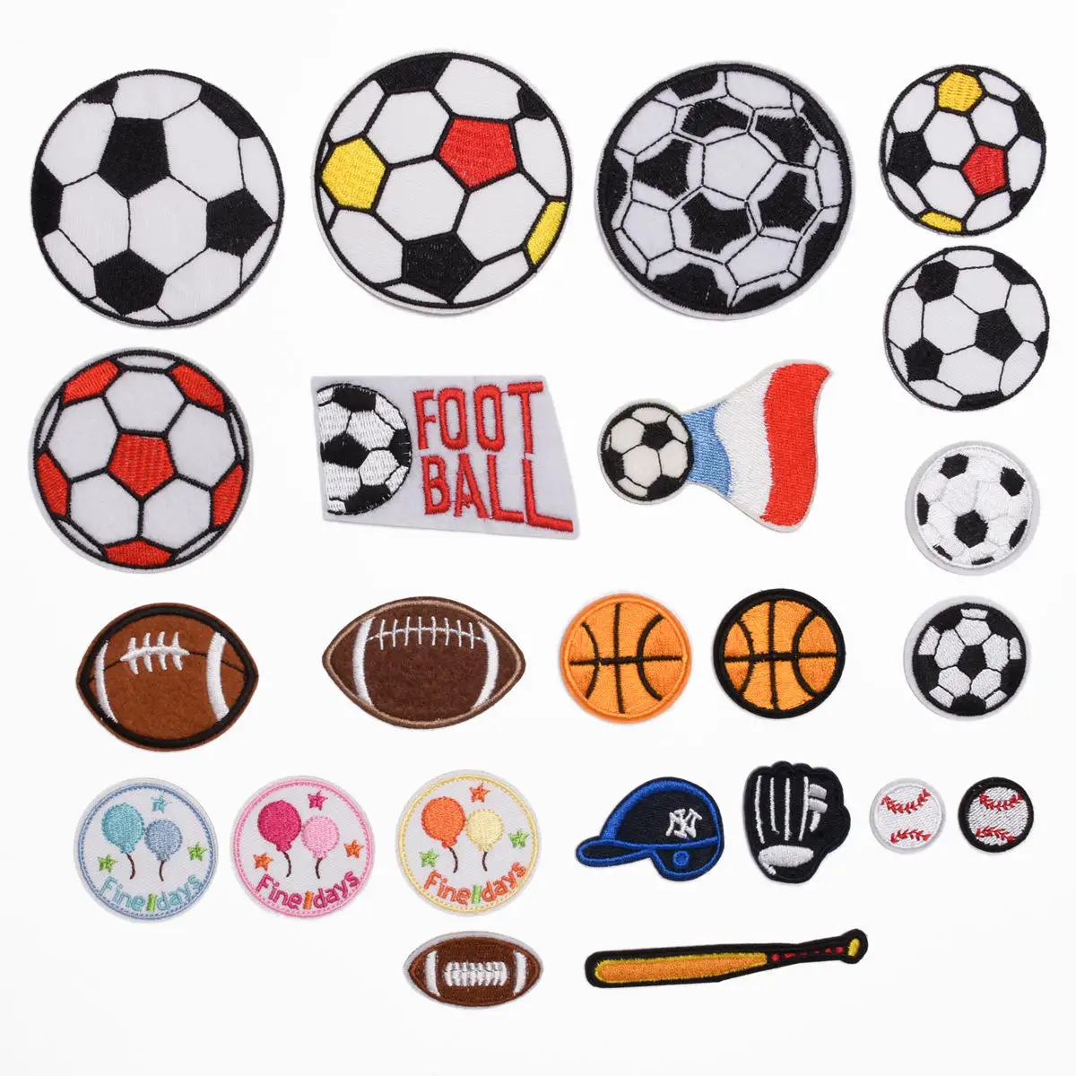 Cartoon embroidered cloth patch football baseball shoe bag hat accessories jeans patch