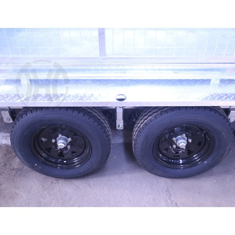 8x5 9x5 10x5 10x6 cargo Transportation 3500kg ATM  heavy duty Galvanized Tandem axle Box Trailer with mesh cage