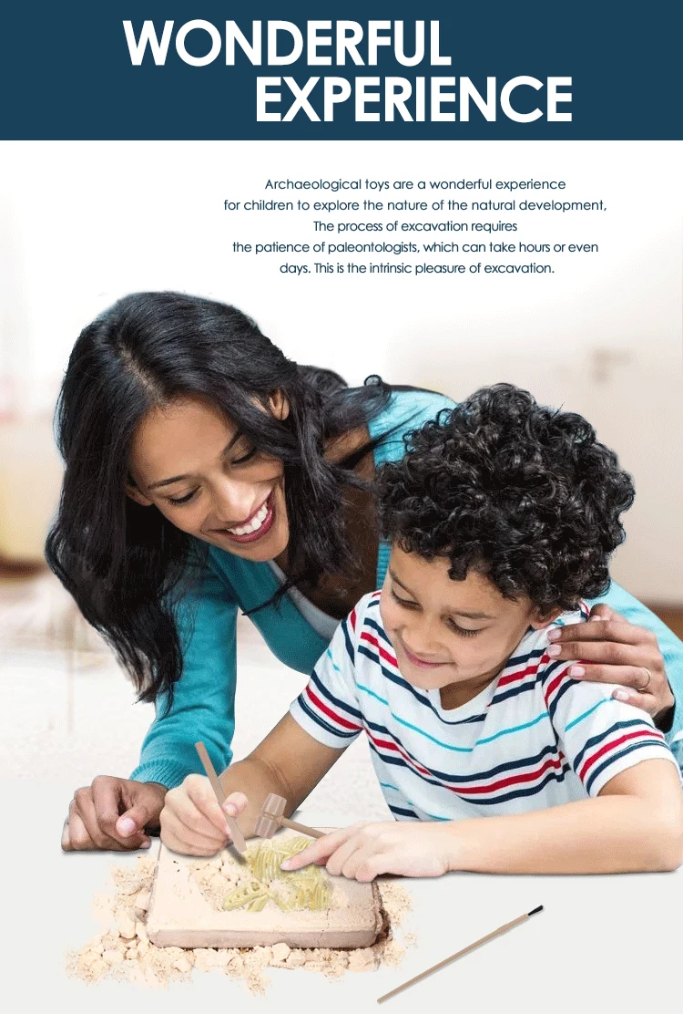 dinosaur party educational diy  dinosaur skeleton and fossil T-rex toys