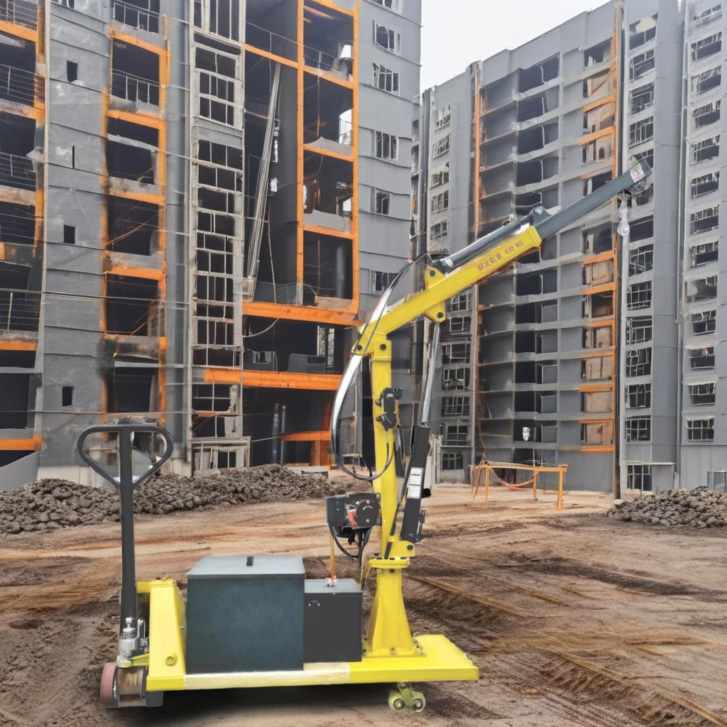 High Quality Cost-effective Warehouse Lifting Machine Battery Hydraulic Engine Hoist With 1 Ton Of Powerful Lifting Capacity