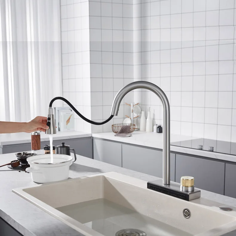 China factory sus304 black kitchen sink for kitchen sink / brush nickle Double Bowl wash basin Contains drain