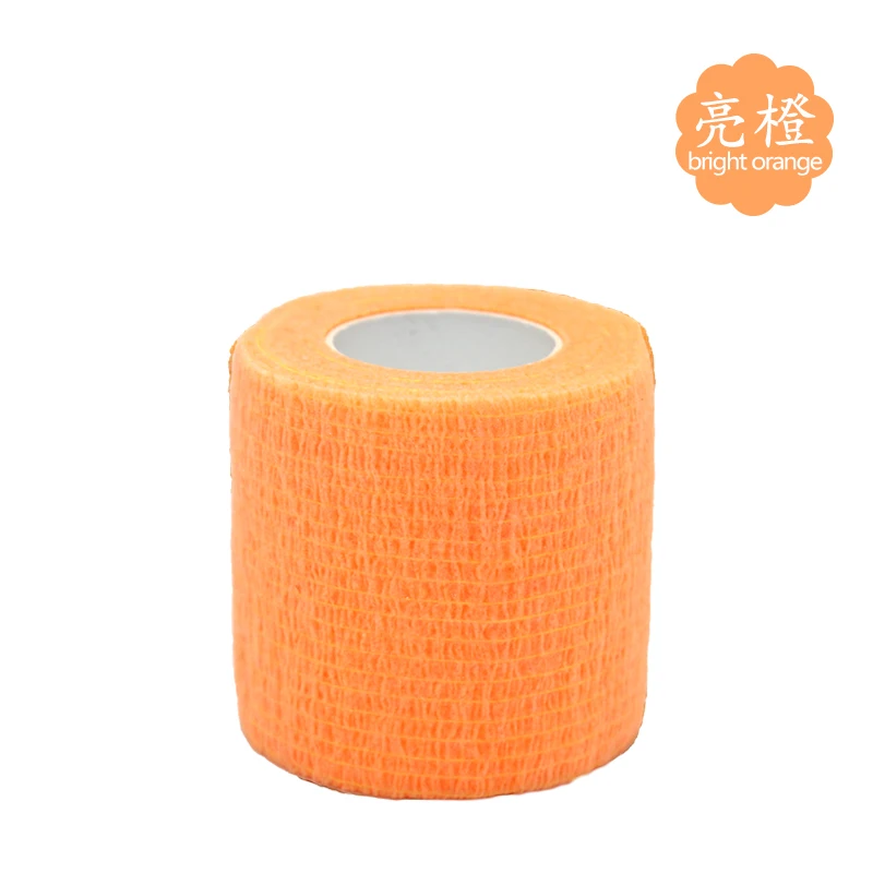 Производители нетканые эластичные ПЭТ когезионные повязки для пальцев, клейкие повязки 5 см x 4,5 м