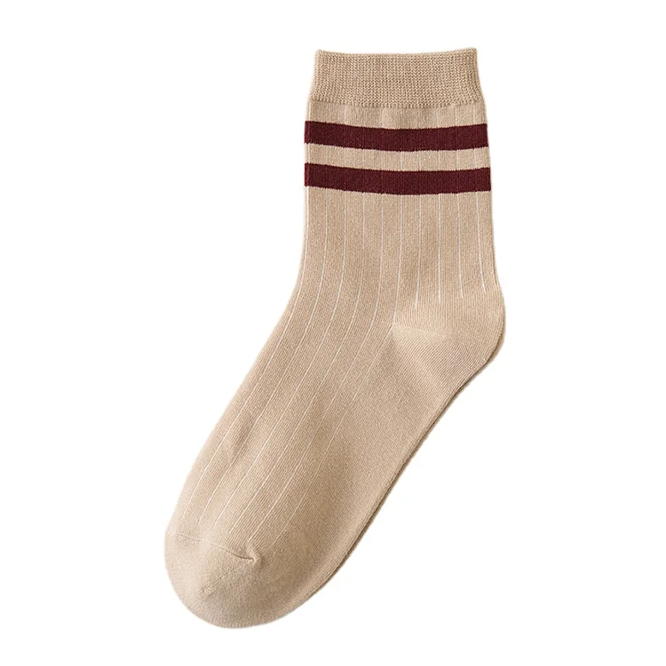 Manufacturers wholesale Custom Striped Sport Running Compression Socks Polyester Cotton Men Ankle Socks