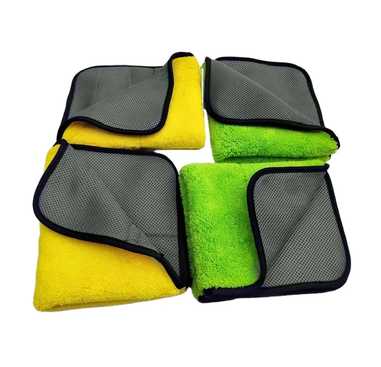 OEM Water Absorbent Double Sided Wash Towel 800GSM Microfiber Cleaning Cloth Coral Fleece Cloth Towel