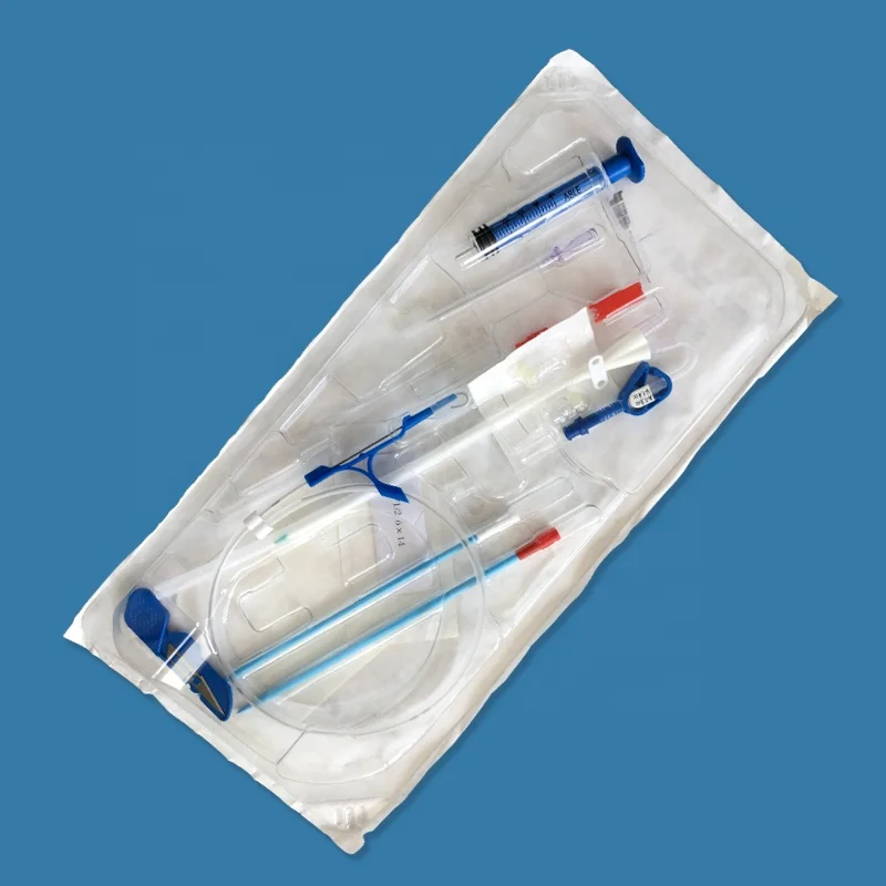 Medical Hemodialysis care Kit/11.5FR/12FR double lumen hemodialysis catheter kits