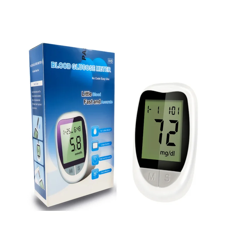 Diabetic Glucose Testers Meter Blood Sugar Test Meter Monitor Machine Glucometer For Sale