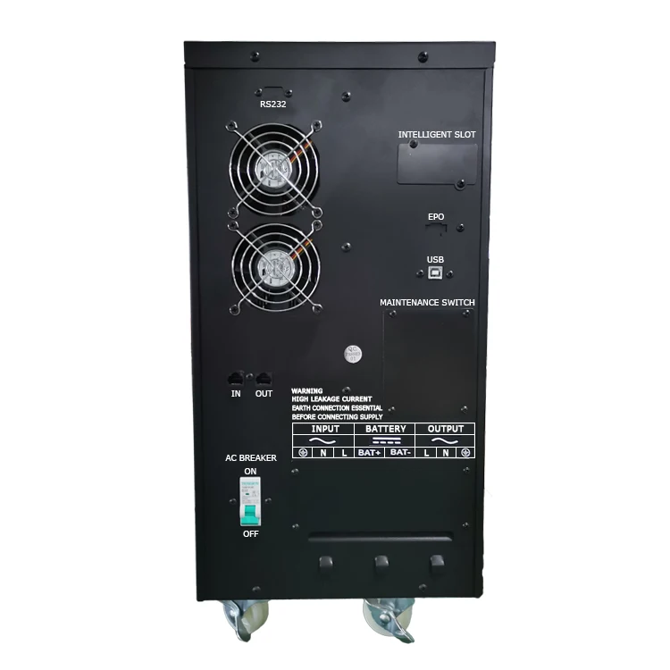 High frequency 6KVA 5400W Single-input single-output online ups power supply ups